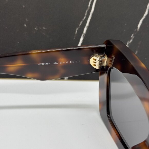 NEW LOEWE LW40145F 52A WOMEN SUNGLASSES HAVANA CAT EYE LOEWE EYEWEAR